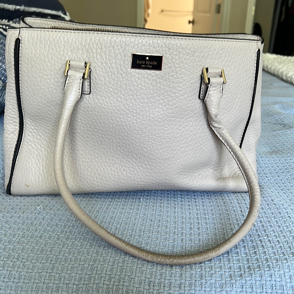 Kate Spade off-white work shoulder bag